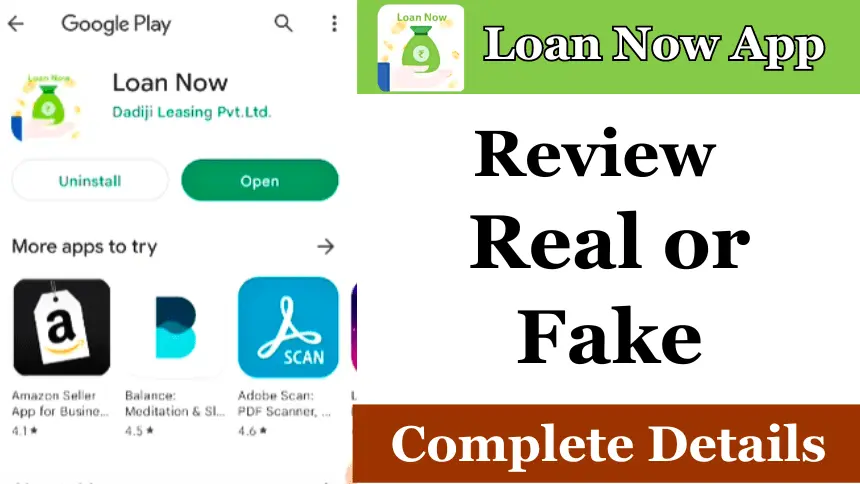 Loan Now App Real or Fake