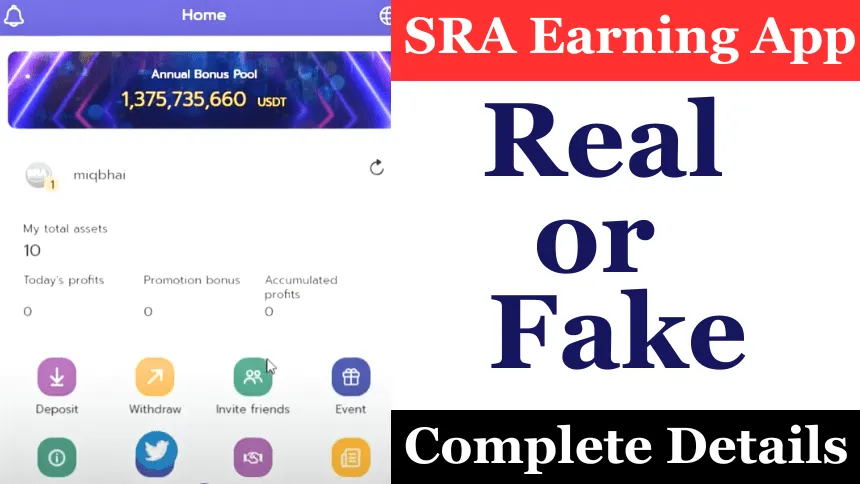 SRA Earning App Review